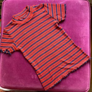 Mock Neck Short Sleeve Top